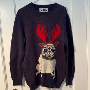 Mens ugly “pug-ly” Christmas sweater
